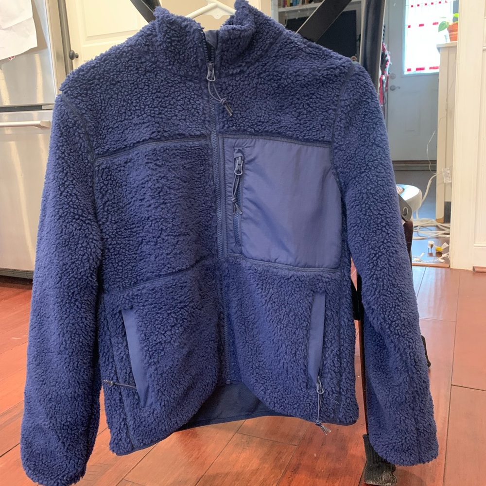 Women’s Madewell Penfield Mattawa Fleece Jacket, size Medium, navy